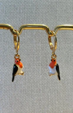 Aros Petirrojo esmaltados