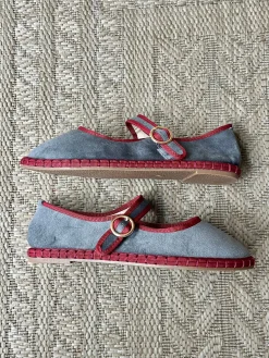 Bailarinas gris/bourdeos