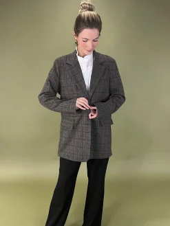 Blazer cuadros paño West