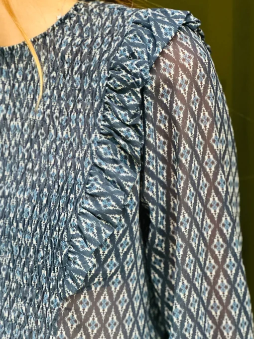 Blusa engomada Blue