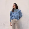 Blusa escote glitter