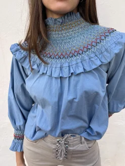 Blusa escote glitter
