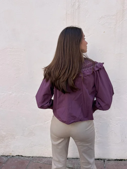 Blusa escote glitter