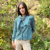 Blusa kuadro lazada verde