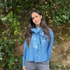 Blusa lazada vaquera