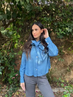 Blusa lazada vaquera