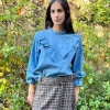 Blusa vaquera volante clara