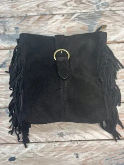 Bolso flecos hebilla