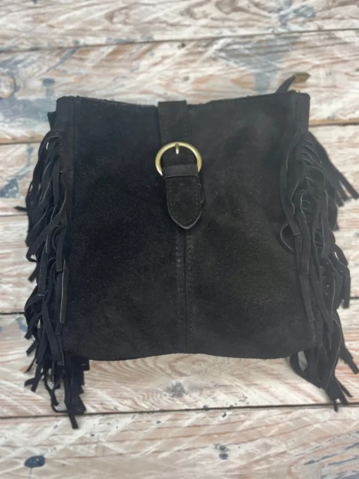 Bolso flecos hebilla