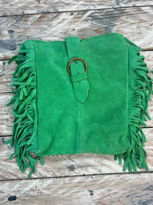 Bolso flecos hebilla