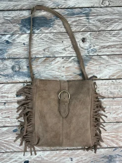 Bolso flecos hebilla