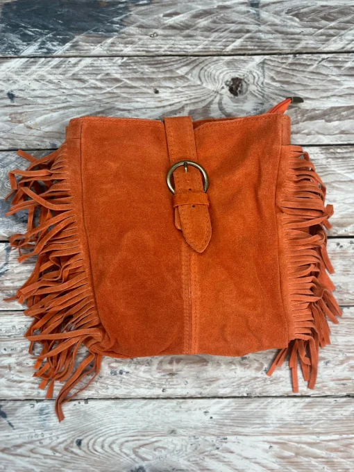 Bolso flecos hebilla