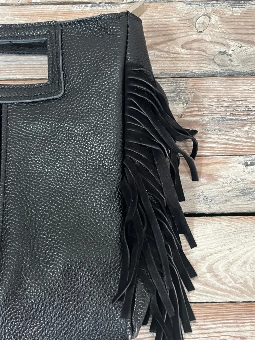 Bolso flecos piel