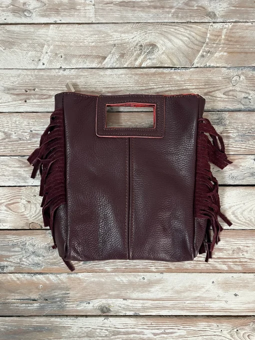 Bolso flecos piel