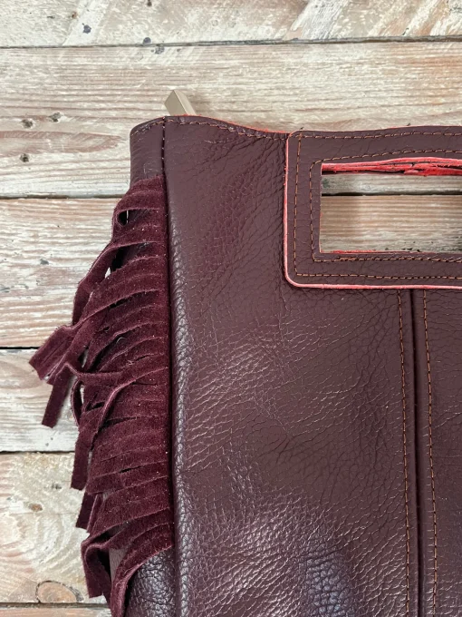 Bolso flecos piel