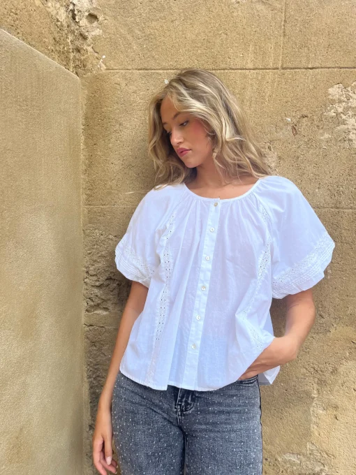 Camisa Blanca mangas abullonadas