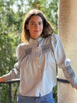 Camisa Cuarteles gris