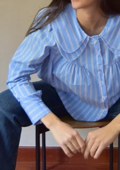 Camisa cuello bobo rayas Chile