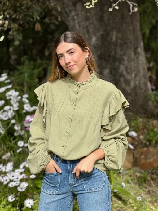 Camisa Denim Algodón
