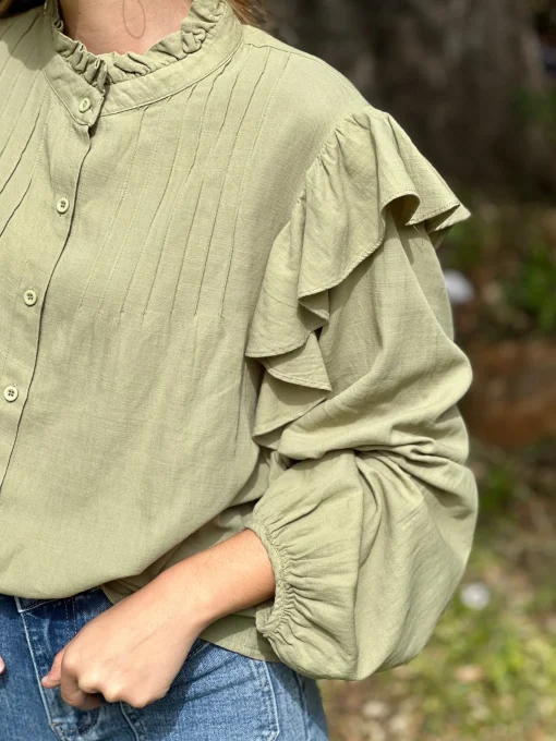 Camisa Denim Algodón