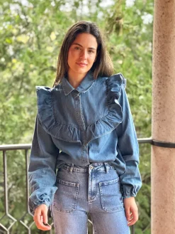 Camisa denim Grey