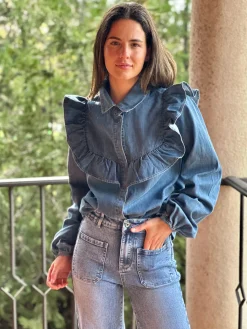 Camisa denim Grey