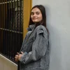 Cazadora gris oversize