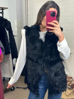 Chaleco pelo Black