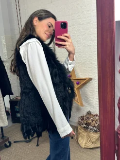 Chaleco pelo Black