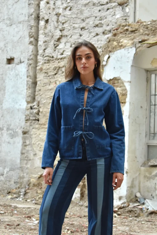 Chaqueta Denim lazos