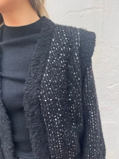 Chaqueta punto lentejuelas