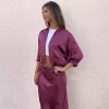 Chaqueta satinada buganvilla