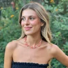 Chocker joya piedras coral