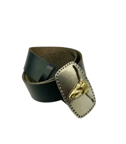 Cinturón chapa vaca Silver/Gold