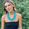 Collar corales turquesa