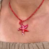 Collar rojo charms