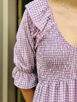 Engomado Vichy magenta