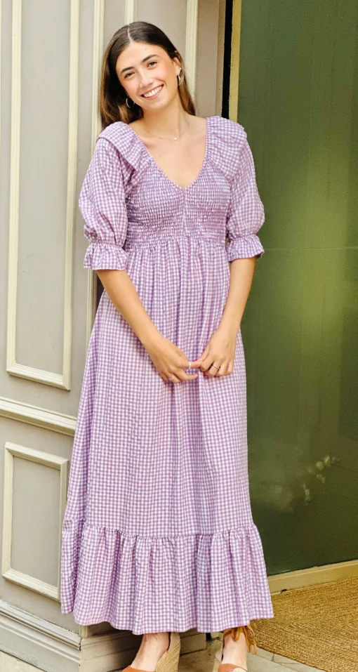 Engomado Vichy magenta