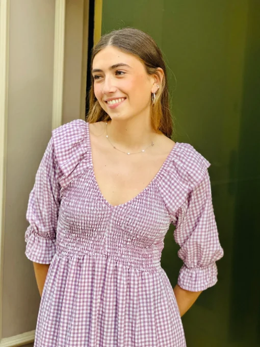 Engomado Vichy magenta