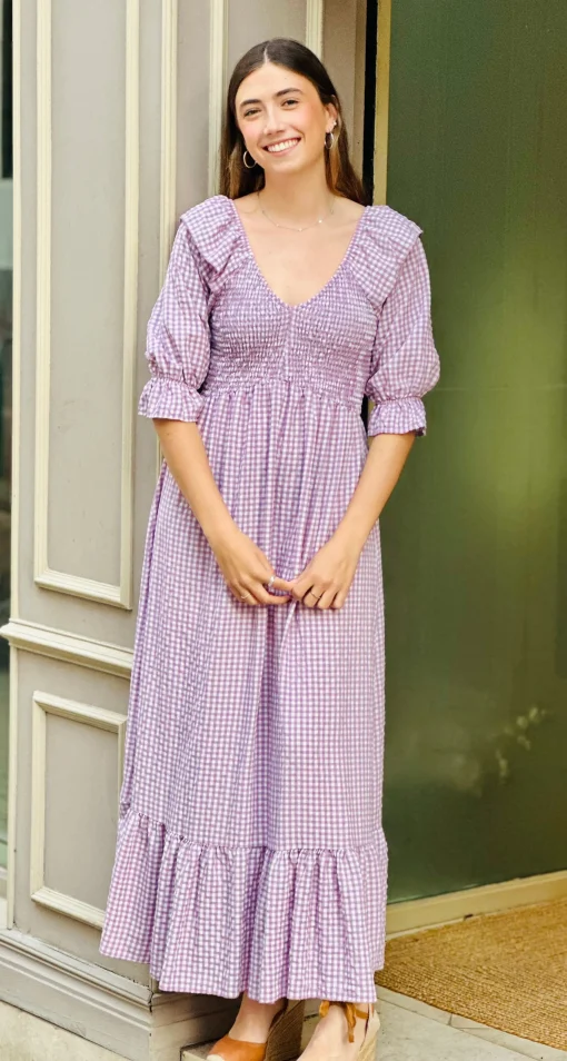 Engomado Vichy magenta