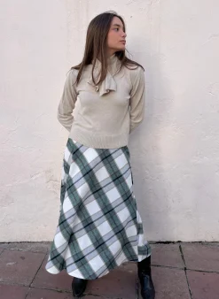 Falda vuelo cuadros
