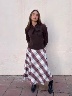 Falda vuelo cuadros