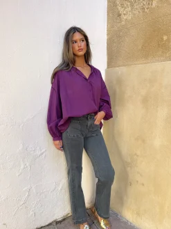 Jeans bolsillos gris