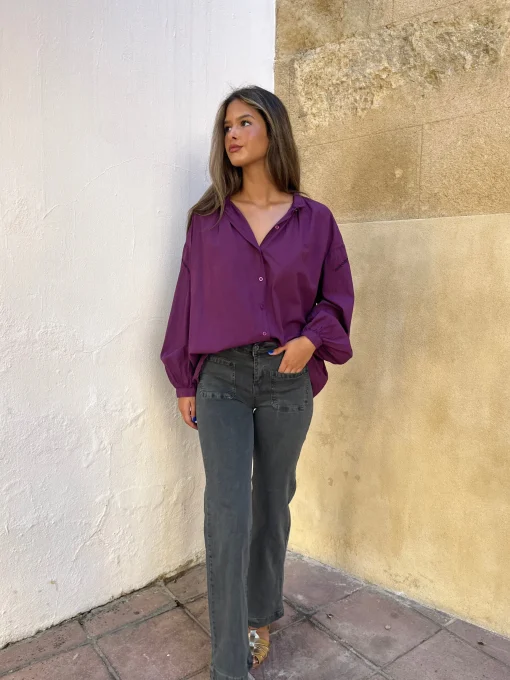 Jeans bolsillos gris