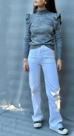 Jeans Bolsillos White