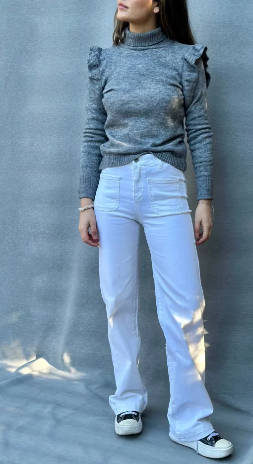 Jeans Bolsillos White