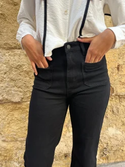 Jeans negros bolsillos