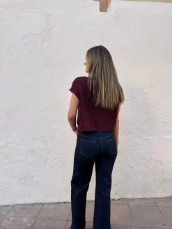 Jeans Wideleg azul oscuro