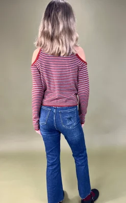 Jersey cut Out rayas