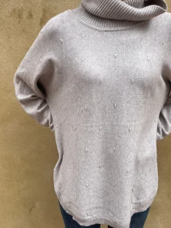Jersey punto cuello alto